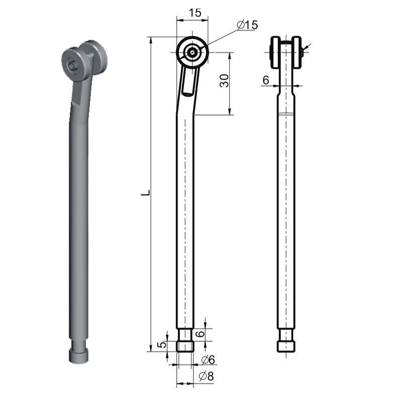 LG002A Aksesori Kunci Industri Rod Penyambung