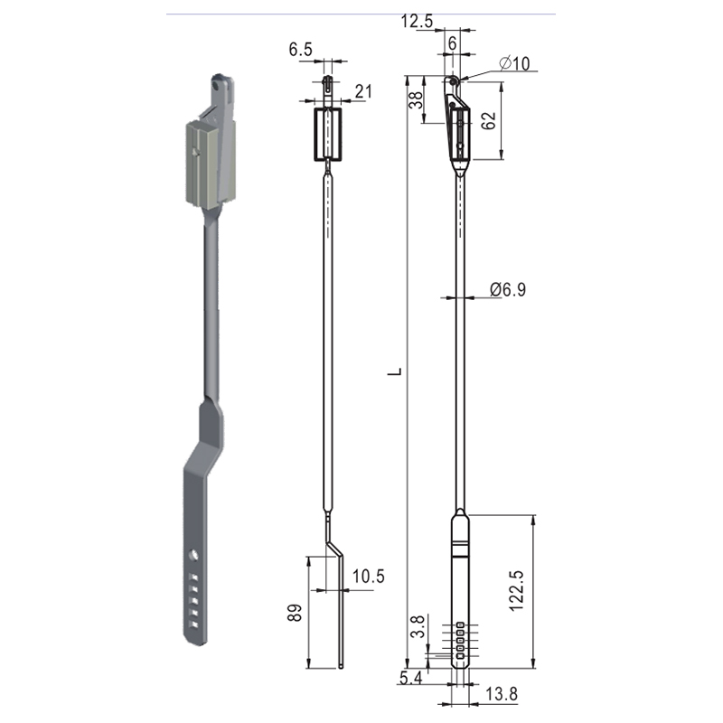 LG002-1A Aksesori Kunci Industri Rod Penyambung