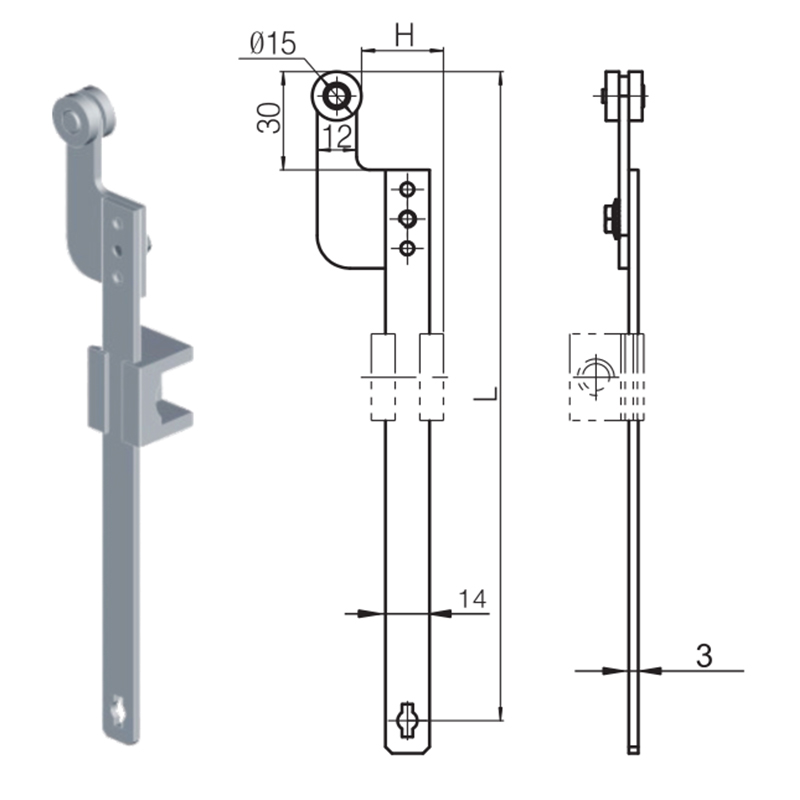 LG006-2 Multi-model Aksesori Rod Penyambung